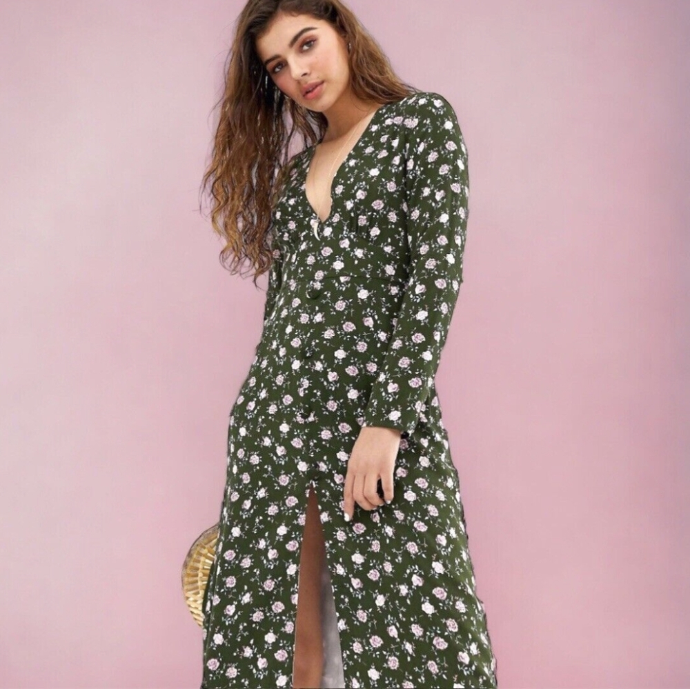 Wild Honey floral midi dress